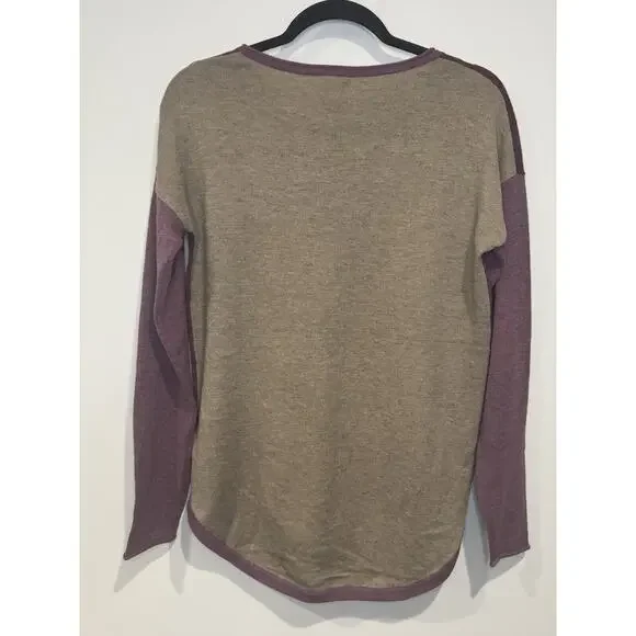 NWT Smartwool Shadow Pine Colorblock Sweater, Argyle Purple Heather, Sz S - Picture 6 of 6
